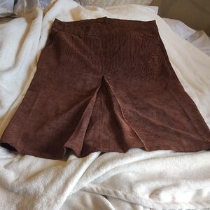 Christopher & Banks Chocolate Corduroy Skirt